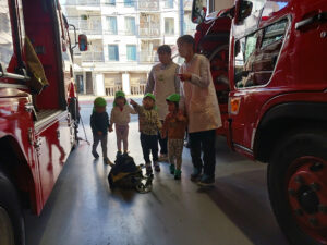 ぴーまん保育園弘明寺　消防署見学