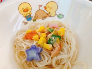 ぴーまん　保育園　七夕　給食