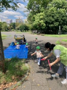 ぴーまん保育園　反町　公園　遊び