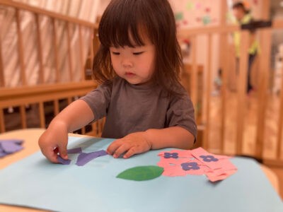 制作　１歳　あじさい　６月　ぴーまん　弘明寺