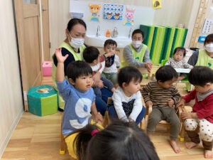 ぴーまん保育園弘明寺、朝礼